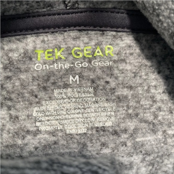 Tek Gear On-the-go-gear Women’s Size Medium Gray Heathered Fleece Sweater - Picture 11 of 11